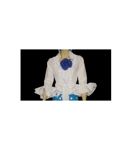 -CAMISA FLAMENCA DE SEÑORA COLOR BLANCO 58