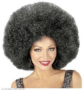 -PELUCA AFRO SOBREDIMENSIONADA NEGRO