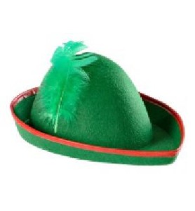 SOMBRERO ROBIN HOOD VERDE FIELTRO