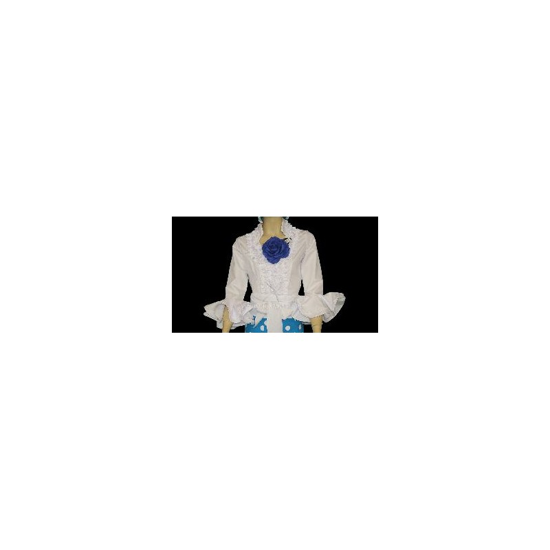-CAMISA FLAMENCA DE SEÑORA BLANCA 36