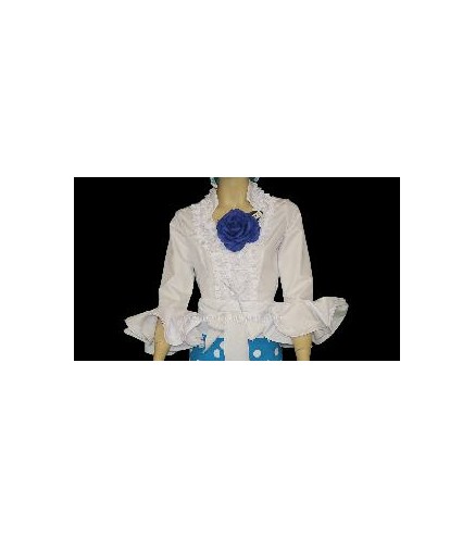 -CAMISA FLAMENCA DE SEÑORA BLANCA 36
