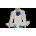 -CAMISA FLAMENCA DE SEÑORA BLANCA 36