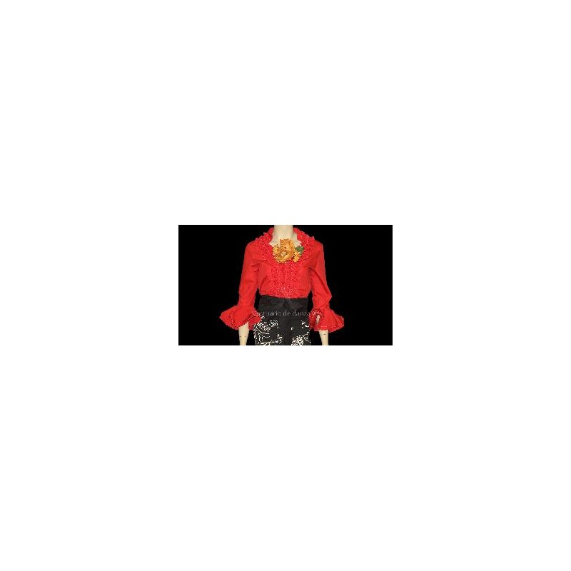 -CAMISA FLAMENCA DE SEÑORA ROJA 54