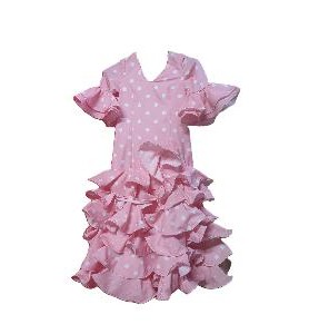 -VESTIDO ALCAZAR ROSA LUNARES BLANCOS 8