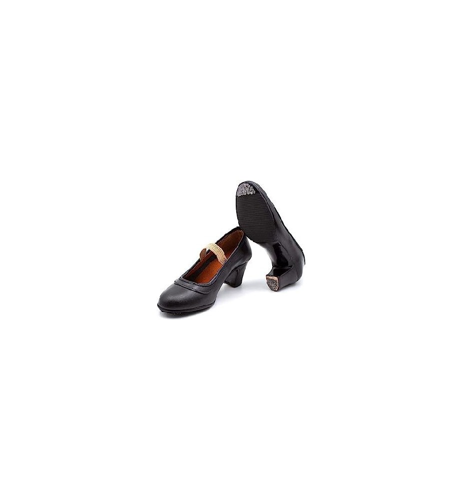 -ZAPATO FLAMENCO NEGRO GOMA-CLAVO 39