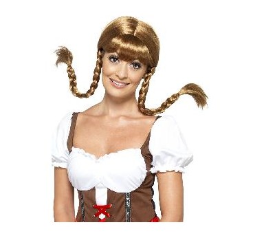 -PELUCA TRENZAS CON ARO PIPI RUBIA
