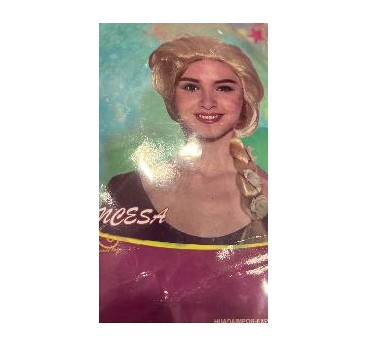 -PELUCA TRENZA RUBIA ELSA