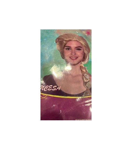 -PELUCA TRENZA RUBIA ELSA