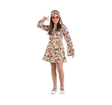 -DISFRAZ HIPPIE NIÑA 12