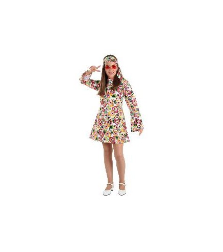 -DISFRAZ HIPPIE NIÑA 12