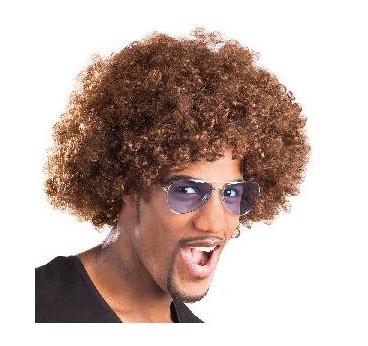 -PELUCA AFRO CASTAÑA