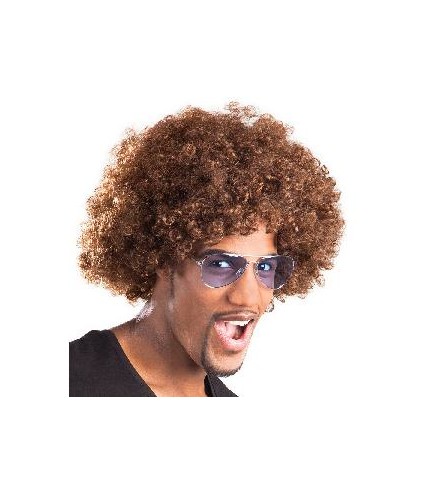 -PELUCA AFRO CASTAÑA