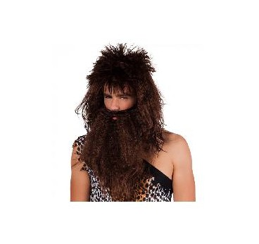 -PELUCA CAVERNICOLA CON BARBA