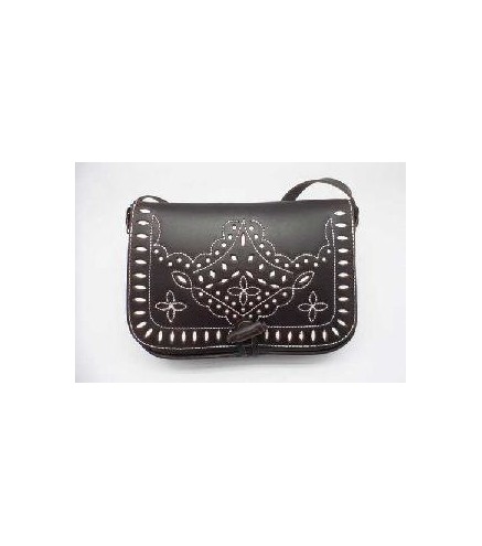 -BOLSO BANDOLERA ROCIERO TRENZADO FUCSIA