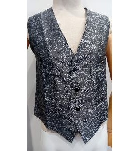 -CHALECO REGIONAL BROCADO GRIS P