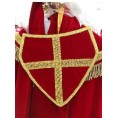 -SOMBRERO MITRA OBISPO ROJO LUJO