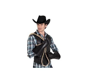 -GUANTES WESTERN NEGROS
