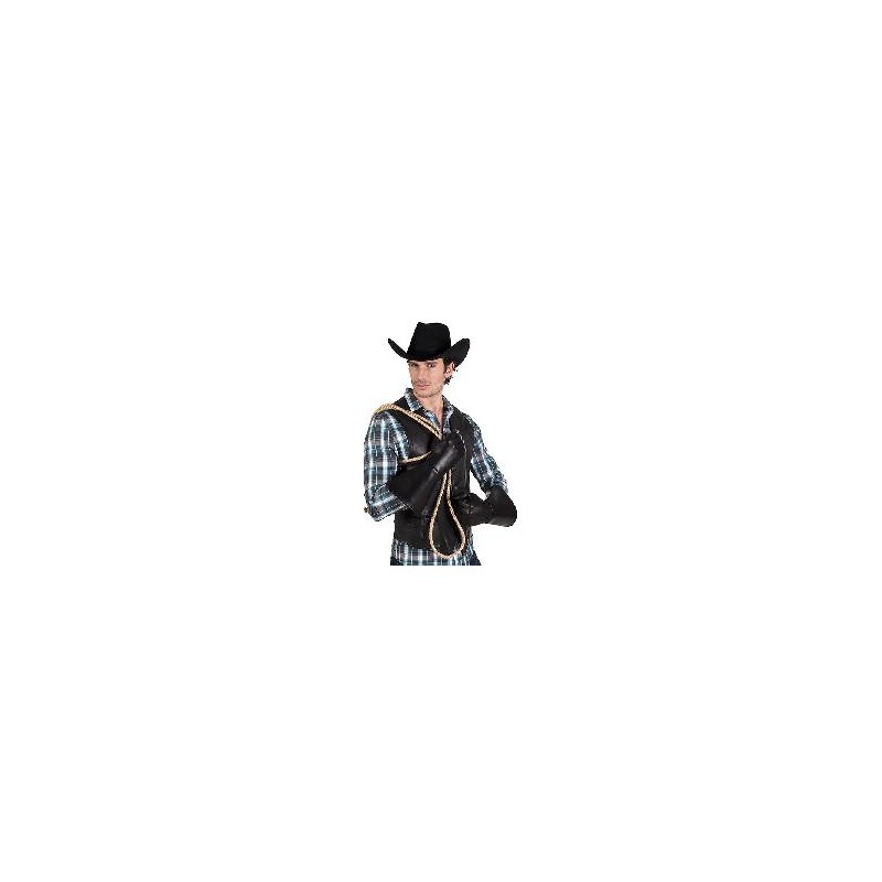 -GUANTES WESTERN NEGROS