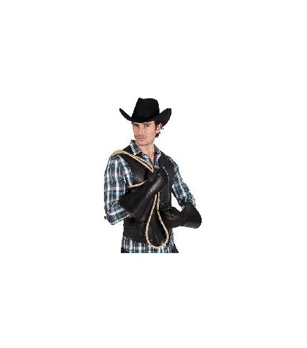 -GUANTES WESTERN NEGROS