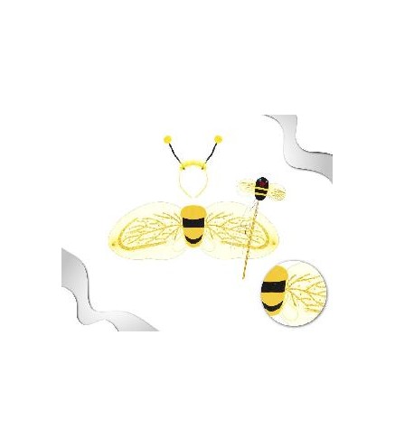 -DISFRAZ CONJUNTO ABEJA 3PC