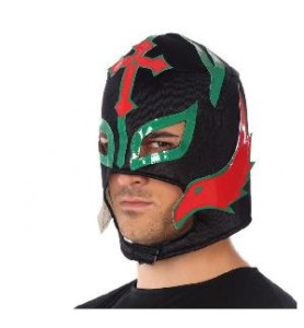 -MASCARA LUCHA LIBRE NEGRA